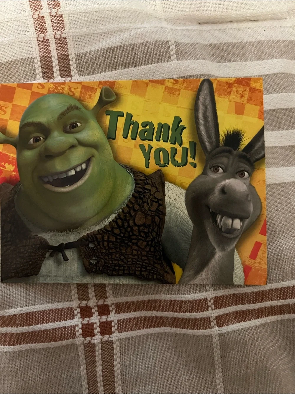 SHREK 2 (8) THANK YOU NOTES Invites